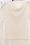 SWAYING 25 Early Spring Water-soluble Wool Fake Two-piece Sweater Series SW-SW25PS1T06-BAI White SW-SW25PS1T06